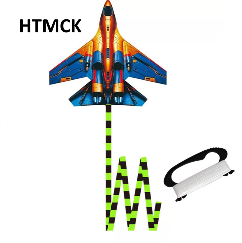 Kite Easy Fly Kids - HTMCK Jachtvliegtuigvlieger 45cm Grote Vliegtuigvlieger Met