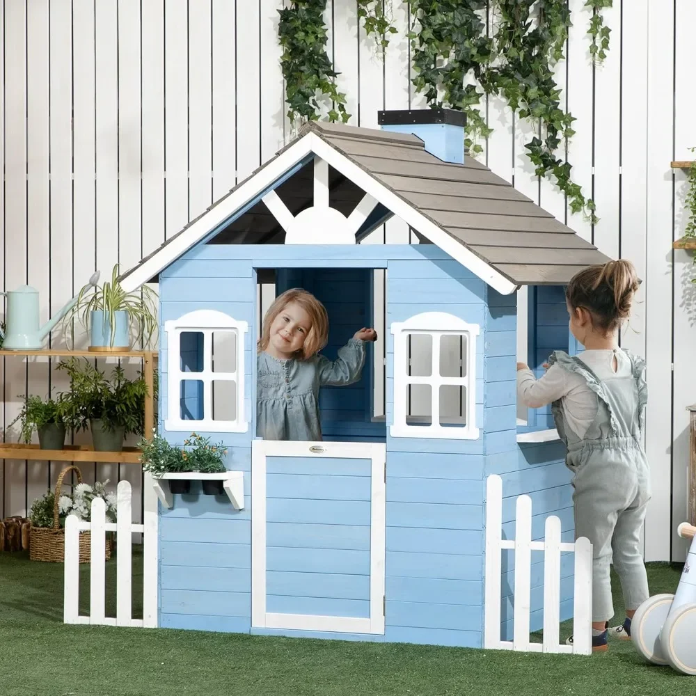 Kids Outdoor Playhouse - Speelhuisje voor kinderen Outdoor landelijke stijl