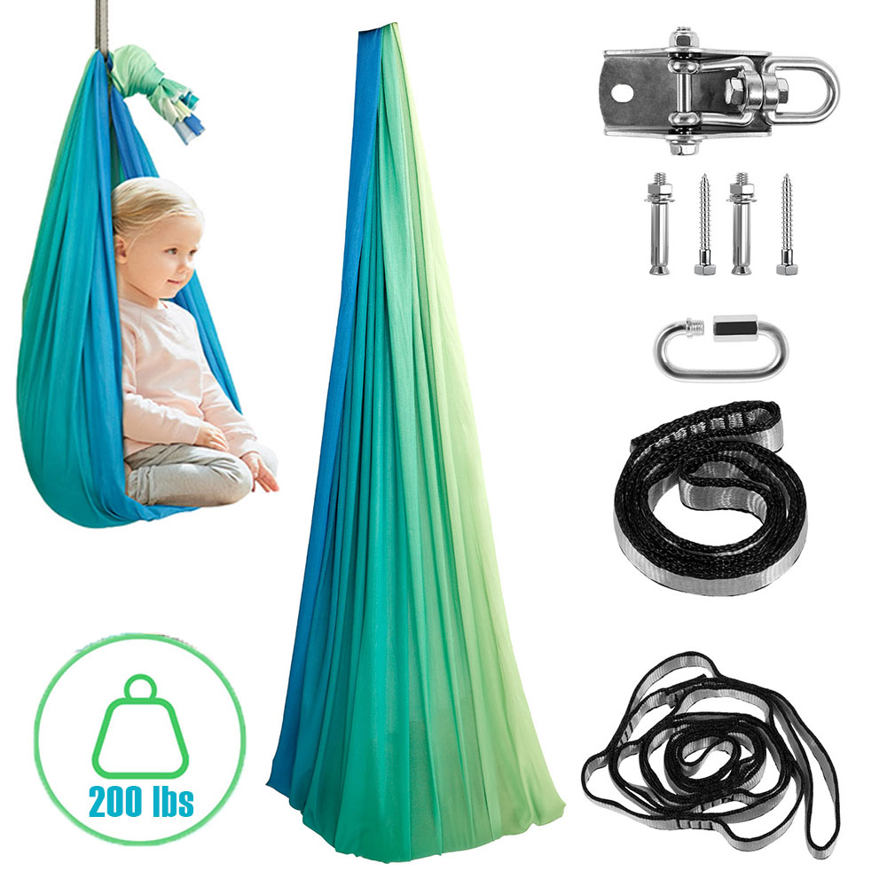 Kids Outdoor Hammock Swing - Sensorische schommels voor kinderen Dubbellaags comfortabele
