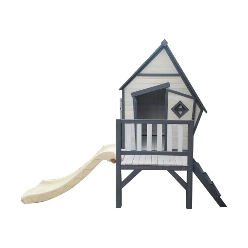 Kids Outdoor Playhouse - Groot speelhuis, kleuterschool, buitenboomhut, klimpark, glijbaanhuis,