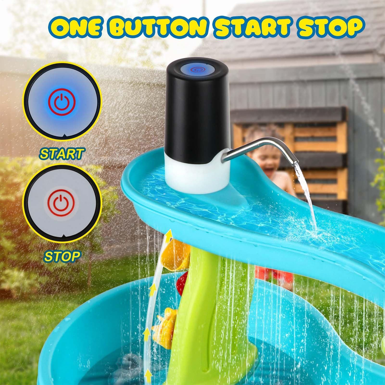 Kids Outdoor Water Play Table - Kleine draadloze oplaadbare watertafelpomp op batterijen,