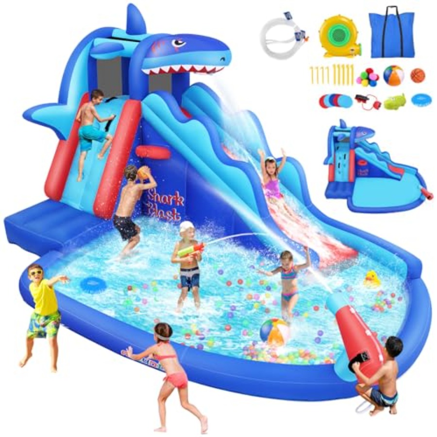 Kids Outdoor Climbing Wall - Opblaasbare waterglijbaan springkasteel voor kinderen van
