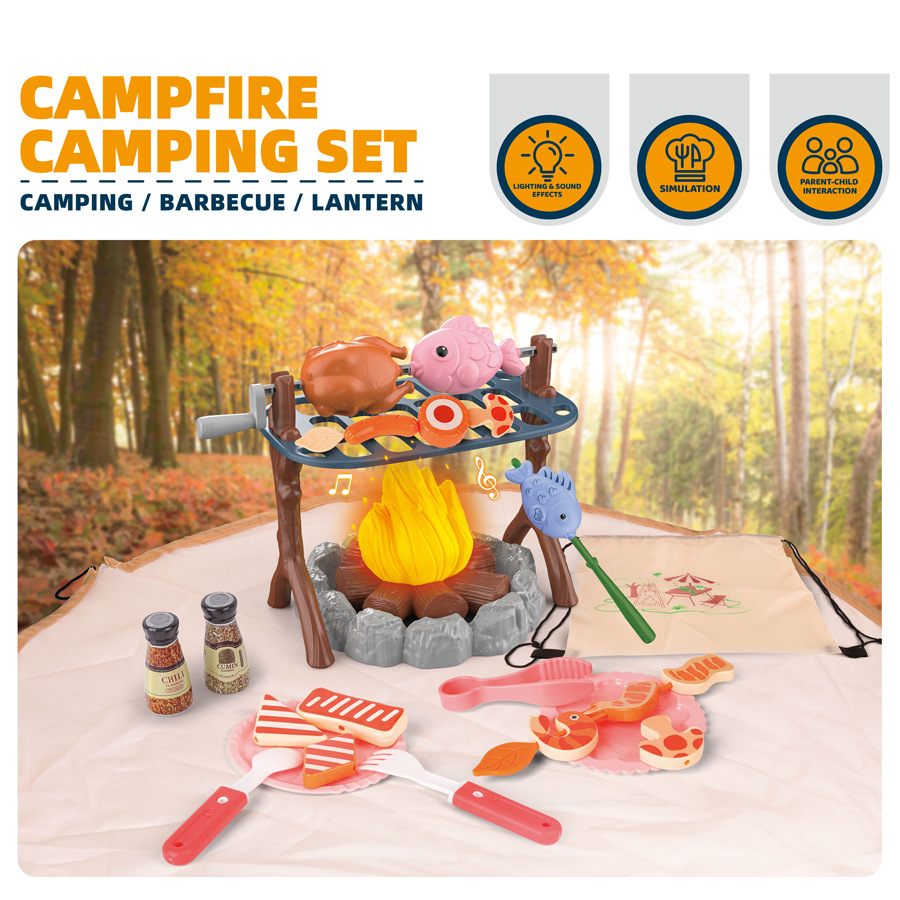 Kids Outdoor Adventure - Outdoor-avonturenset voor kinderen, simulatie van kampvuur