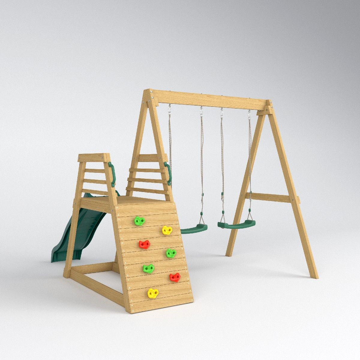 Kids Outdoor Swing Set - 2026 Jungle Gym Glijbaan Schommel Tuin