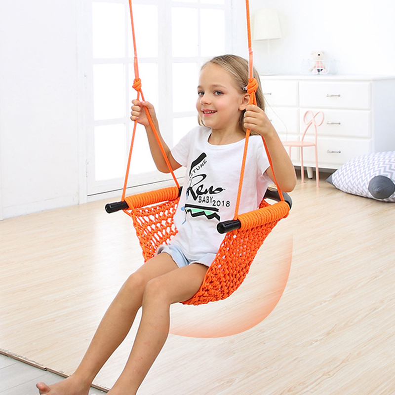 Kids Outdoor Nest Swing - Hangmat voor kinderen Nestschommel Handweven Speeltuin