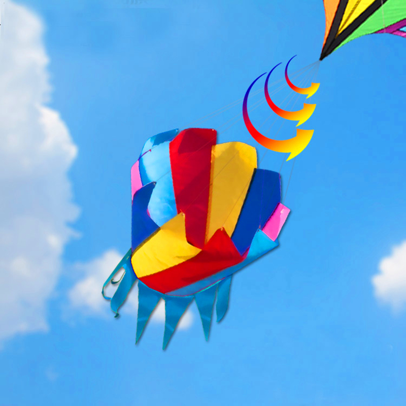 Kite Easy Fly Kids - Grote regenboog vlieger nylon windzakken vliegers