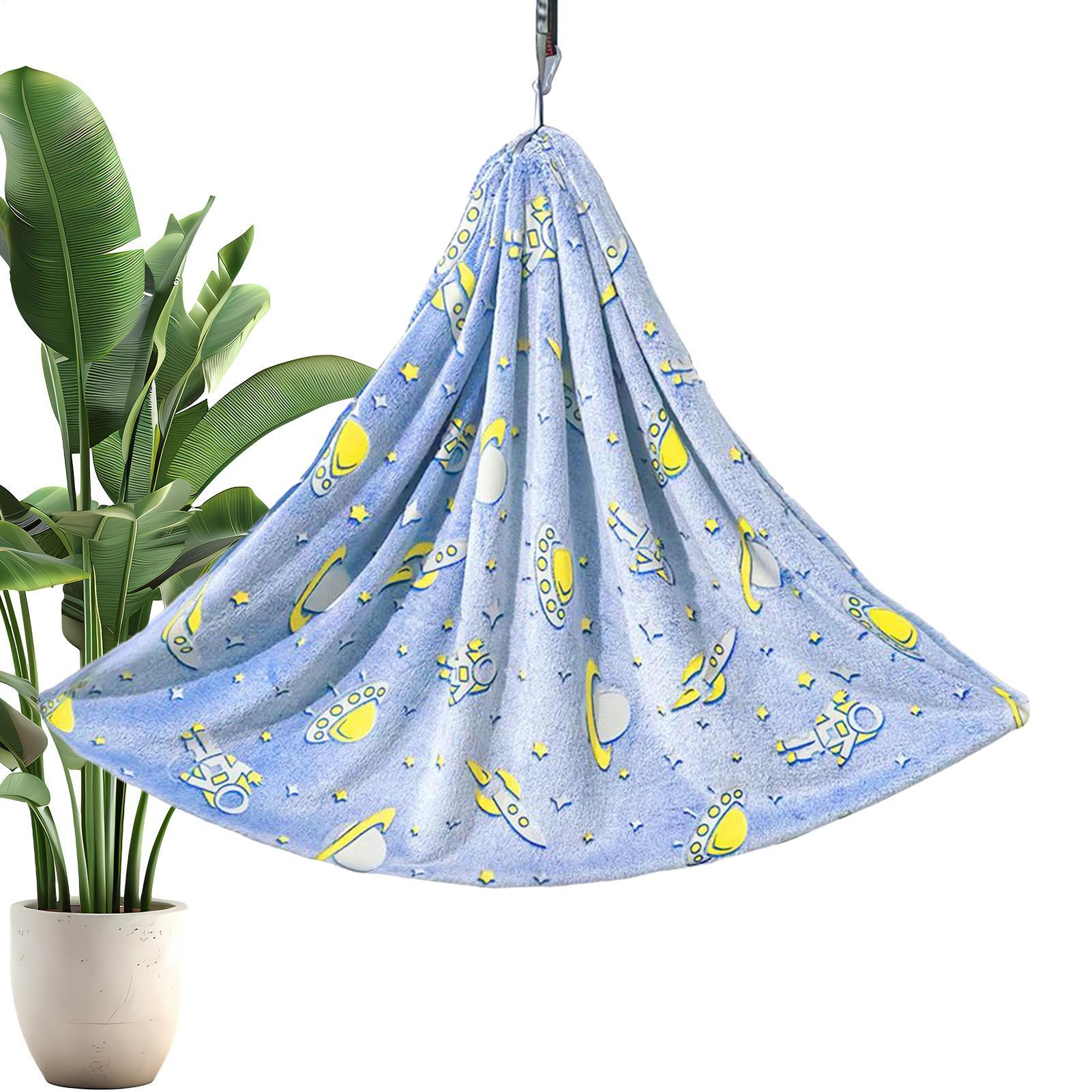 Kids Outdoor Hammock Swing - Kid Schommelstoel Glowing-in-the-Dark Zintuiglijke Hangmatstoel Flanellen