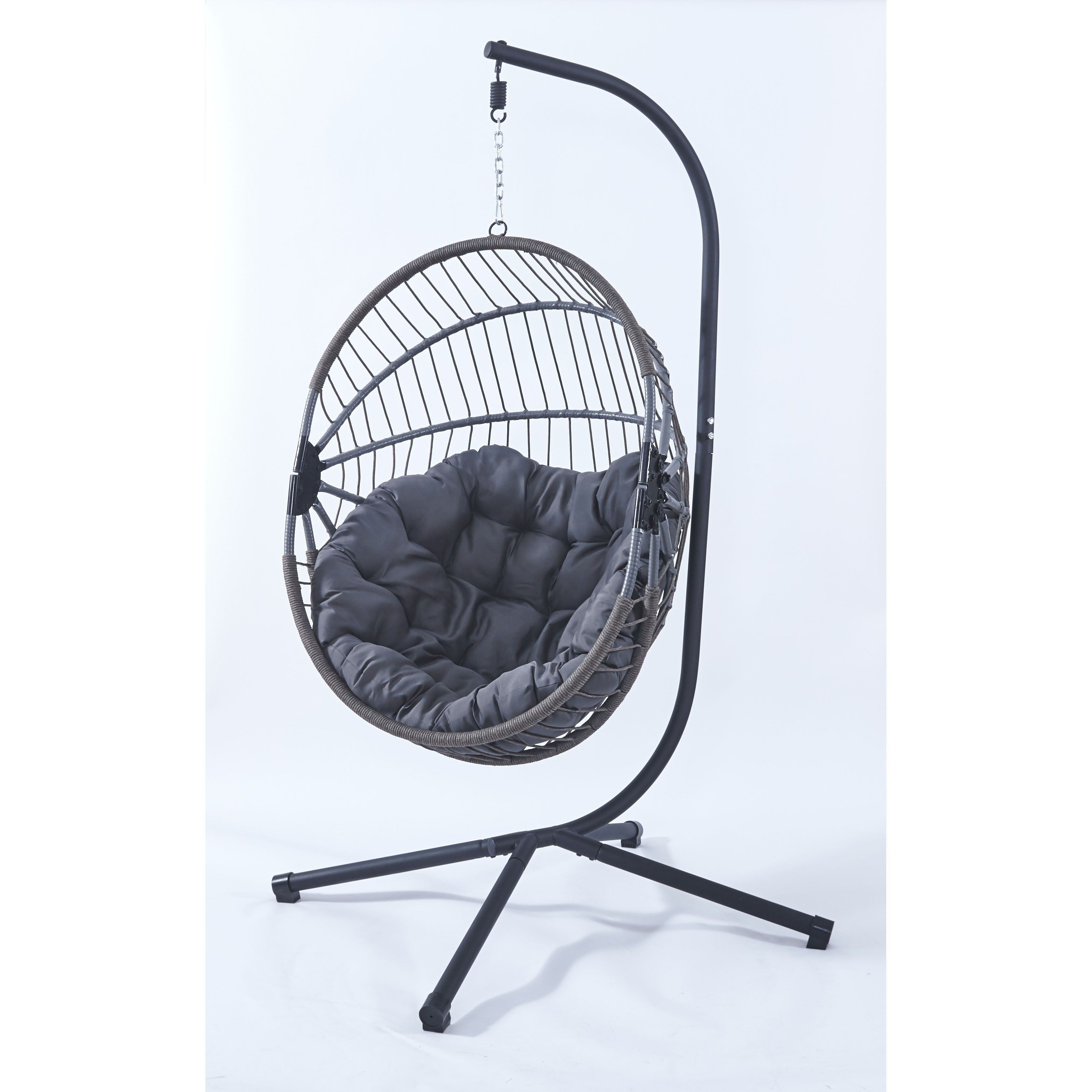 Kids Outdoor Egg Chair - Goedkope rotan hangstoel voor buiten, dubbele