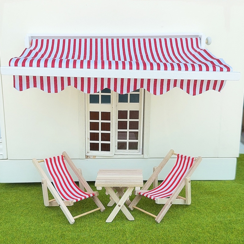 Outdoor Toys For Kids - 1/12 Poppenhuis Simulatie Luifel Model Poppenhuis