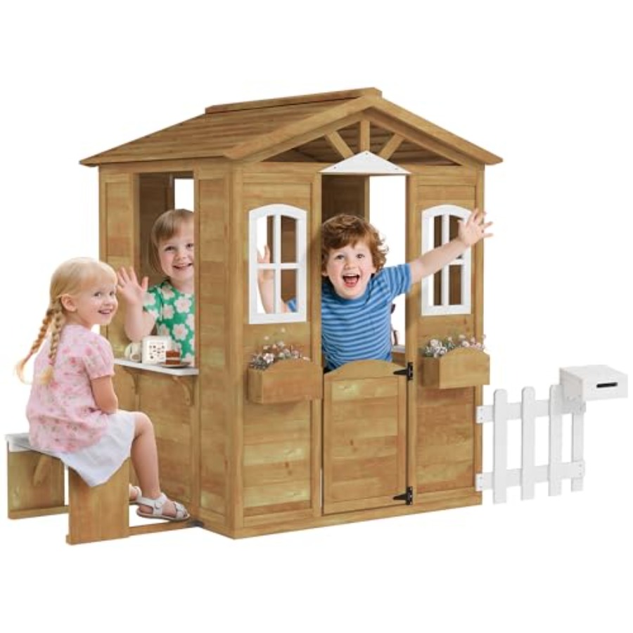 Kids Outdoor Playhouse - Buitenspeelhuis voor kinderen van 3-6 jaar,