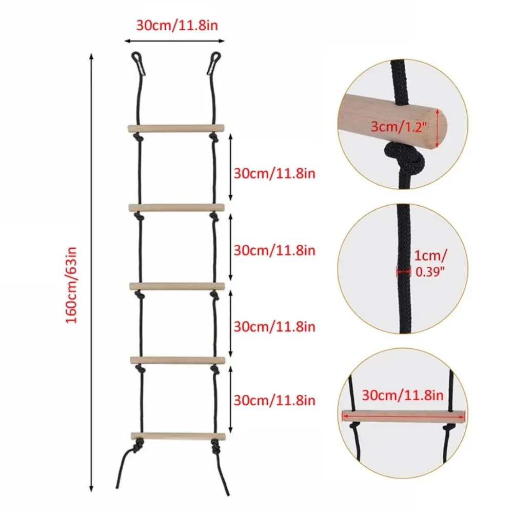 Kinderen Klimtouwladder Houten - Kids Outdoor Swing Set recensie en prijs