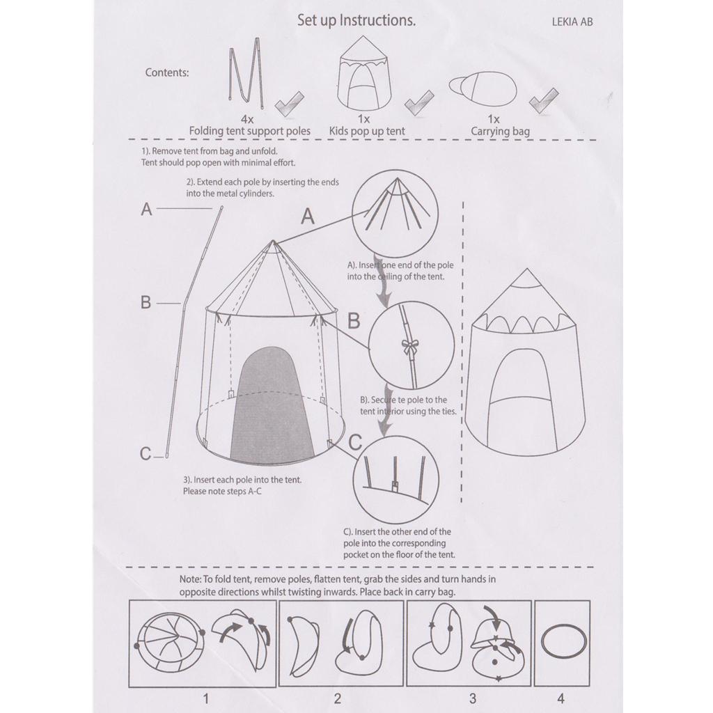 Kindertent Speelhuis Pop-up Ka - Kids Outdoor Tent recensie en prijs