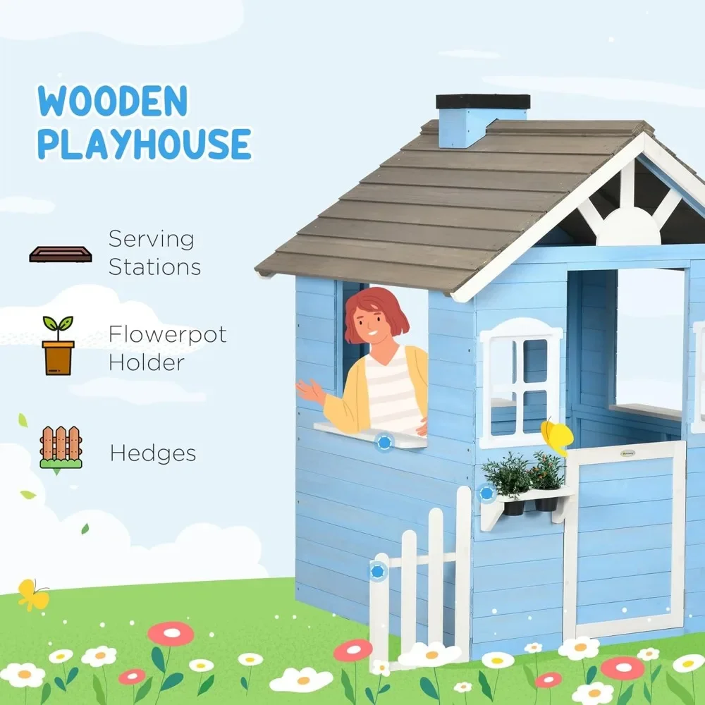 Speelhuisje voor kinderen Outd - Kids Outdoor Playhouse recensie en prijs
