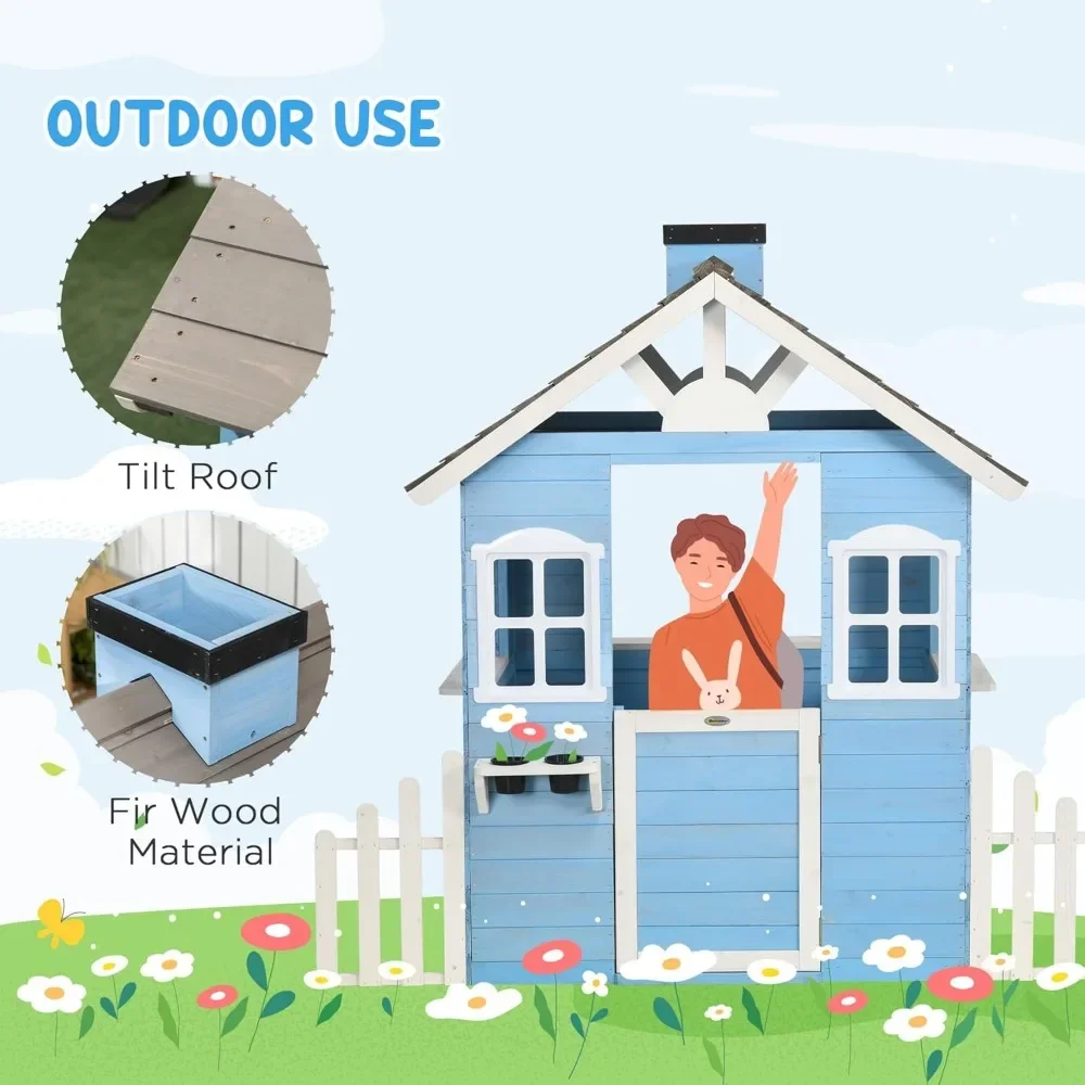 Speelhuisje voor kinderen Outd - Kids Outdoor Playhouse recensie en prijs