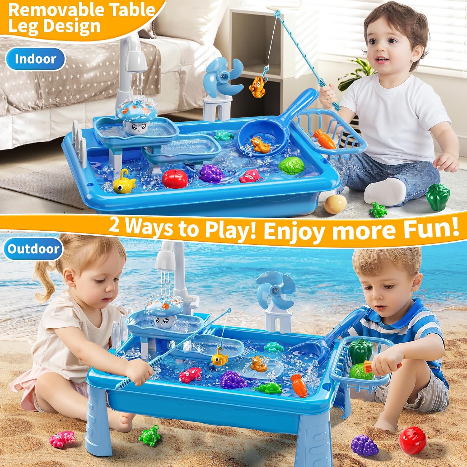 Waterbak voor peuters met pomp - Kids Outdoor Water Play Table recensie en prijs