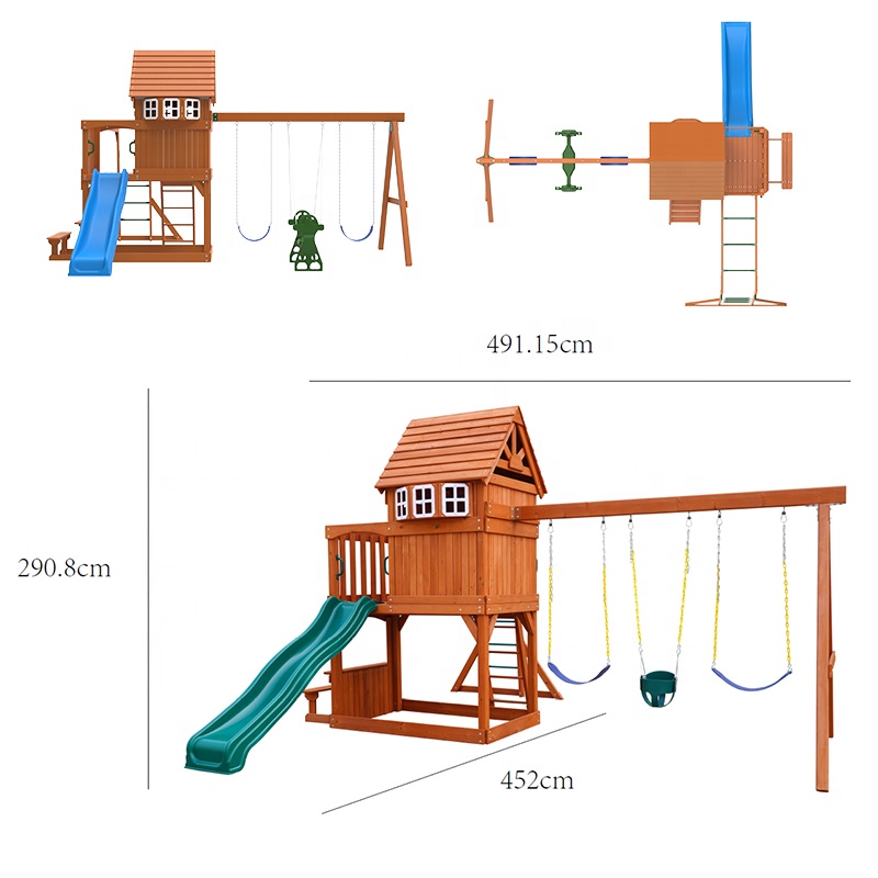 Groot buitenspeeltoestel kinde - Kids Outdoor Swing Set recensie en prijs