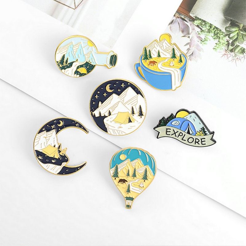Camping Avontuur Emaille Pins  - Kids Outdoor Adventure recensie en prijs