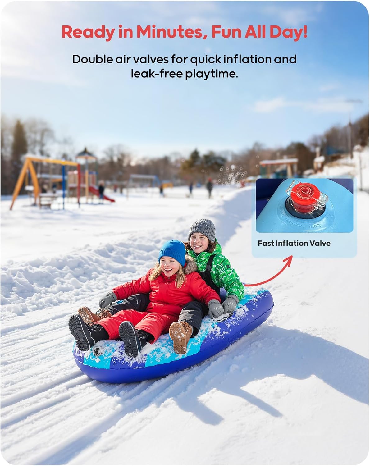 QPAU Opblaasbare PVC Sneeuwsle - Outdoor Toys For Kids recensie en prijs