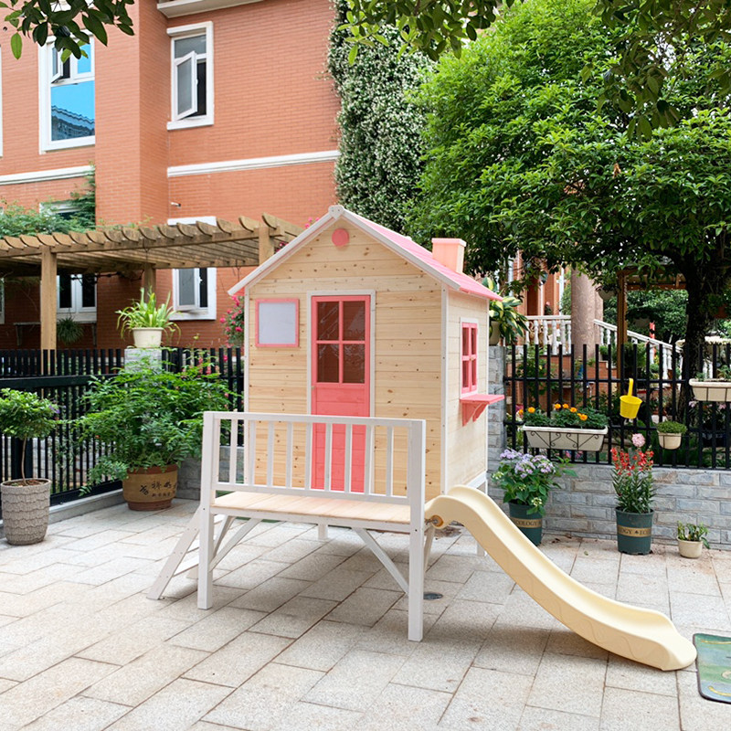 Groot speelhuis, kleuterschool - Kids Outdoor Playhouse recensie en prijs