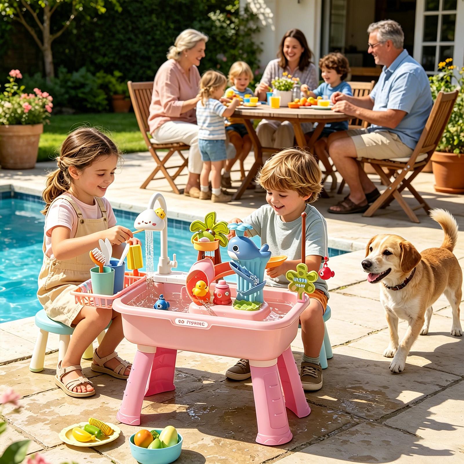 Kinderen watertafel met pomp,  - Kids Outdoor Water Play Table recensie en prijs