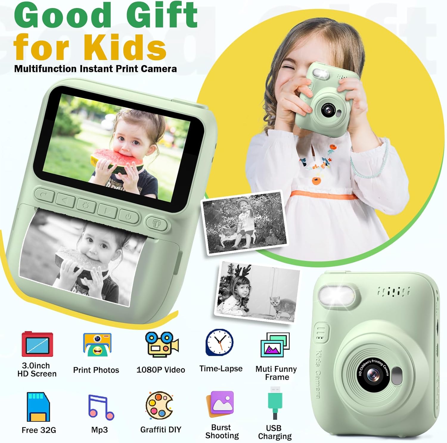 Instant Print kindercamera, dr - Outdoor Toys For Kids recensie en prijs