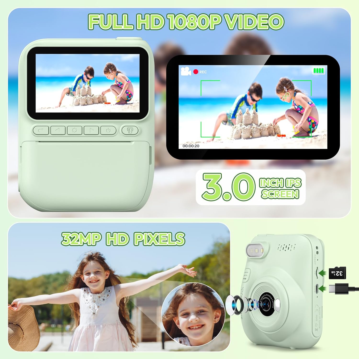 Instant Print kindercamera, dr - Outdoor Toys For Kids recensie en prijs
