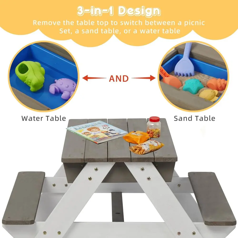Ombouwbare 3-in-1 houten pickn - Kids Outdoor Water Play Table recensie en prijs