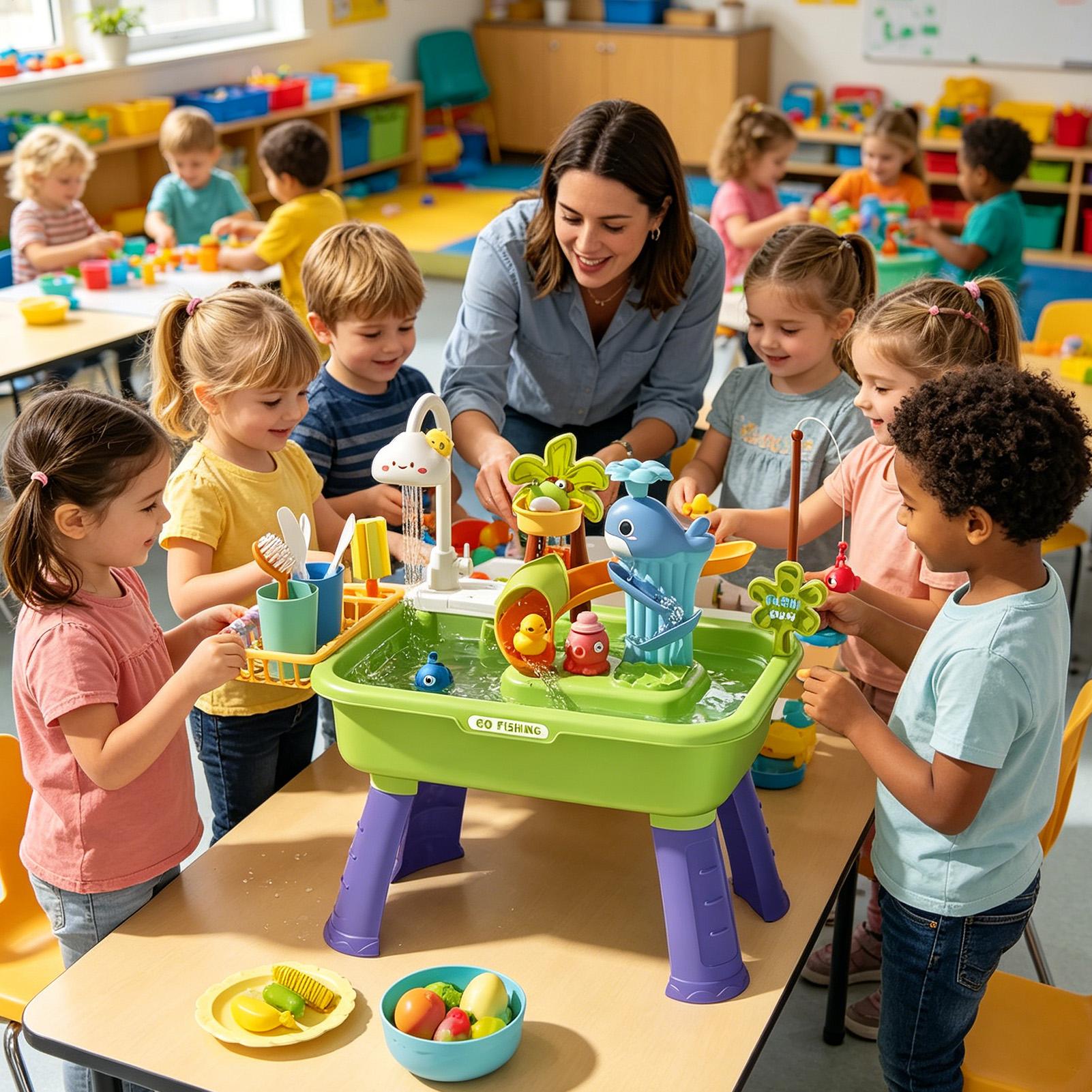 Watertafel voor kinderen met p - Kids Outdoor Water Play Table recensie en prijs