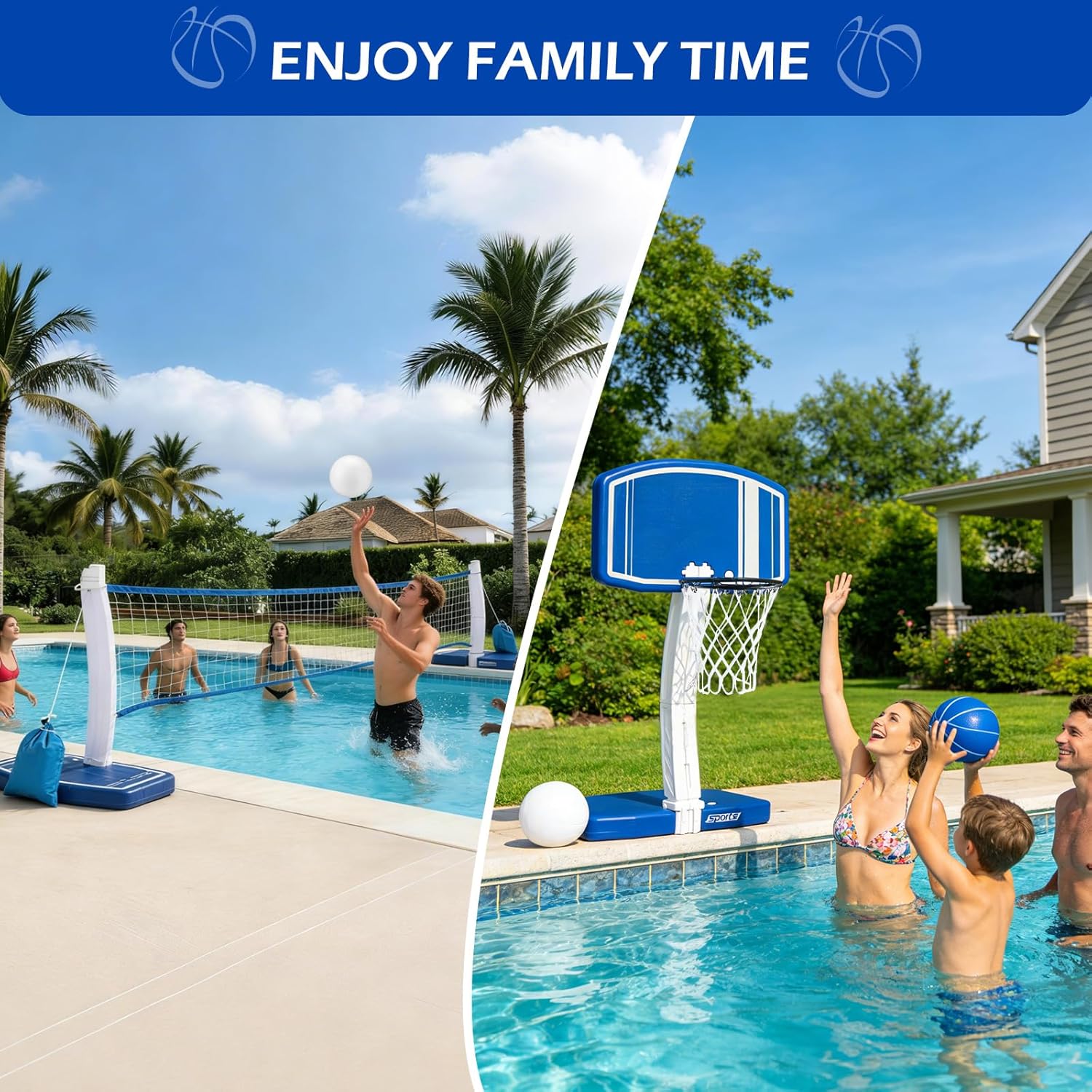 Bovengrondse zwembad basketbal - Outdoor Toys For Kids recensie en prijs