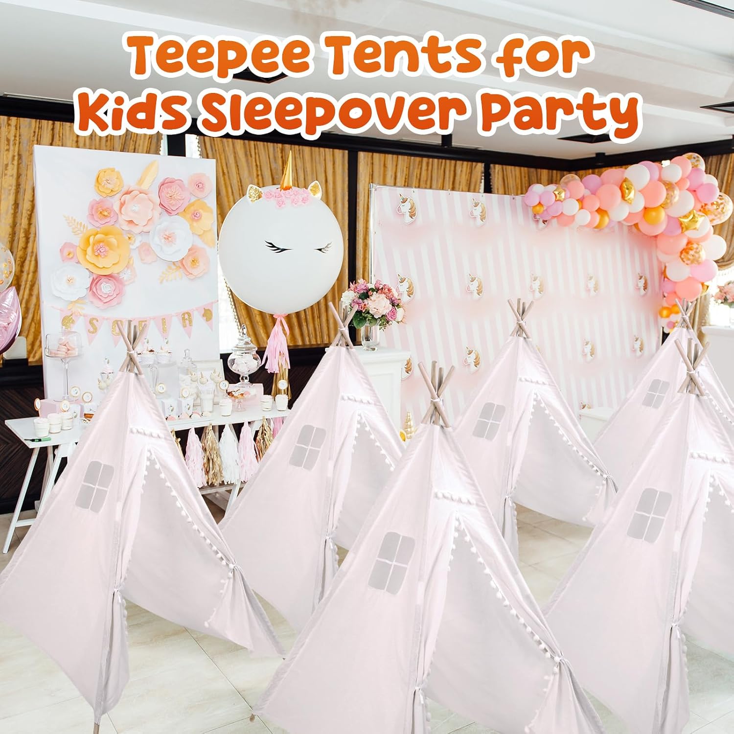 Windyun 6 Pcs Kids Teepee Tent - Kids Outdoor Tent recensie en prijs