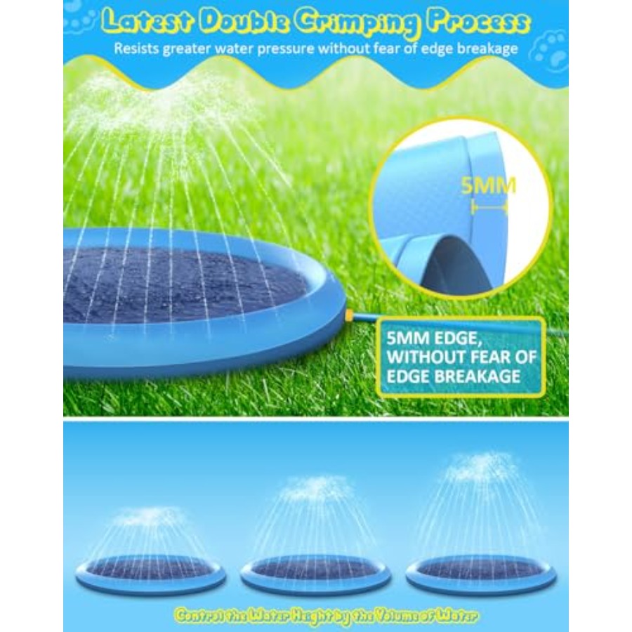 Buitenspuitmat voor kinderen e - Sprinkler Splash Pad recensie en prijs