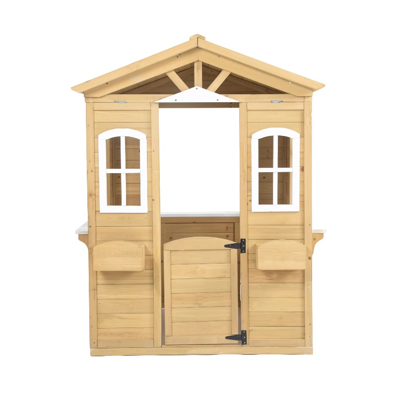 Modern klassieke houten speelh - Kids Outdoor Playhouse recensie en prijs