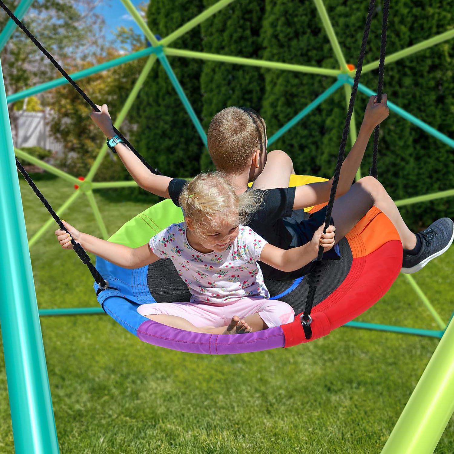Klimkooi-schommelset van 3 met - Kids Outdoor Swing Set recensie en prijs