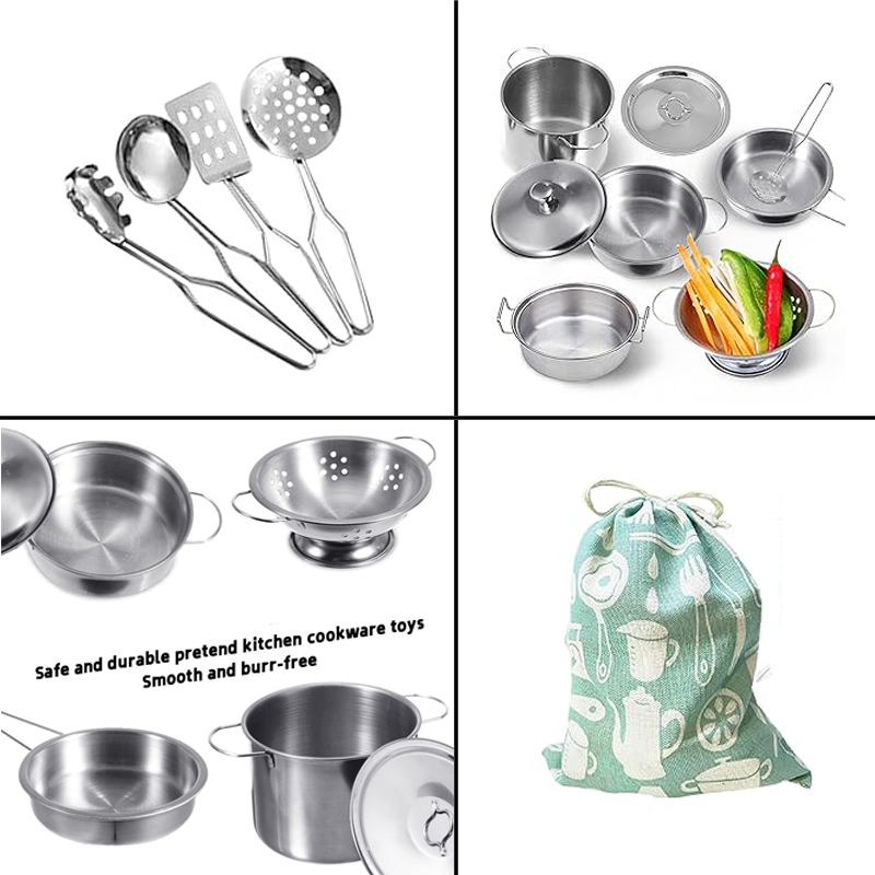 MINI RVS Keukenhulpjes Speelgo - Kids Outdoor Kitchen Set recensie en prijs