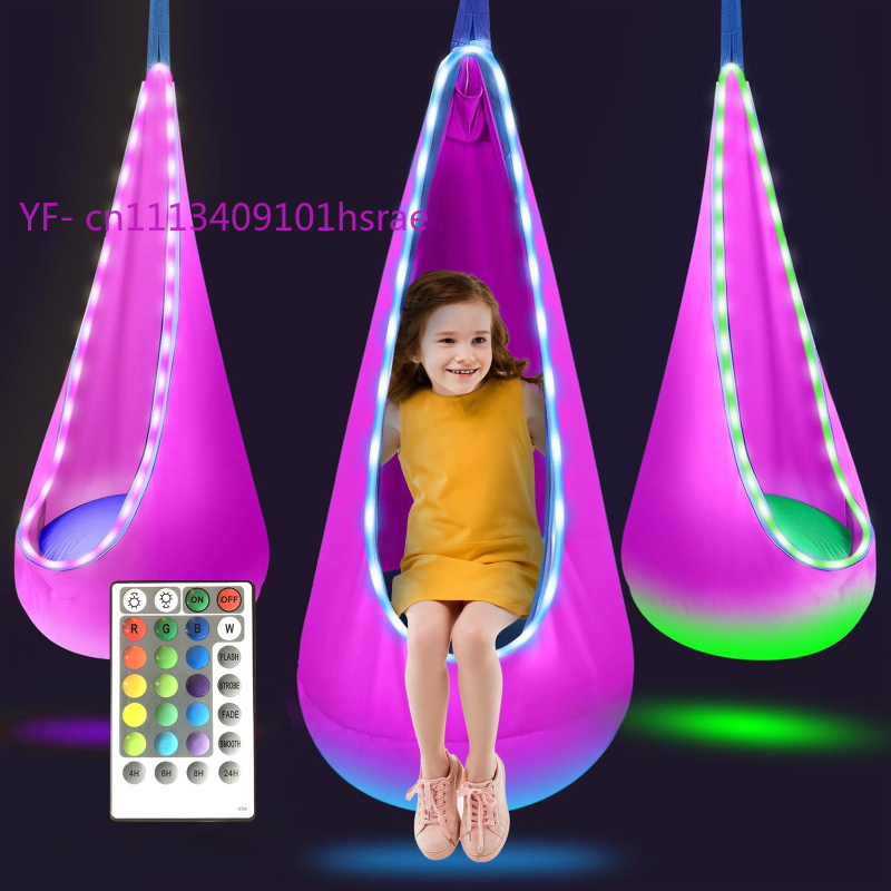 Gloeiende LED opblaasbare hang - Kids Outdoor Hammock Swing recensie en prijs