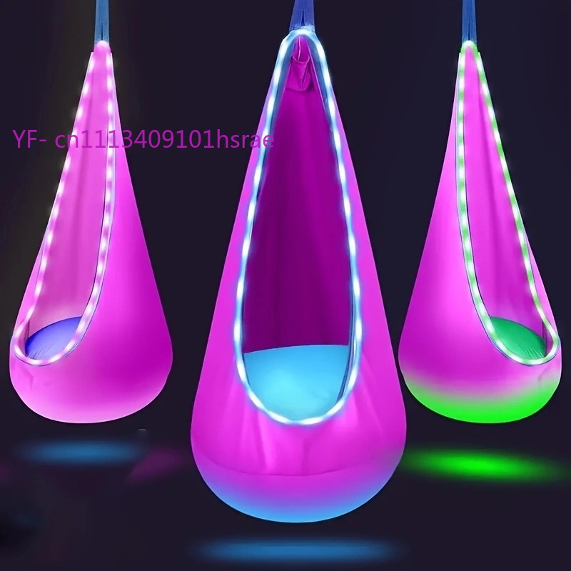 Gloeiende LED opblaasbare hang - Kids Outdoor Hammock Swing recensie en prijs