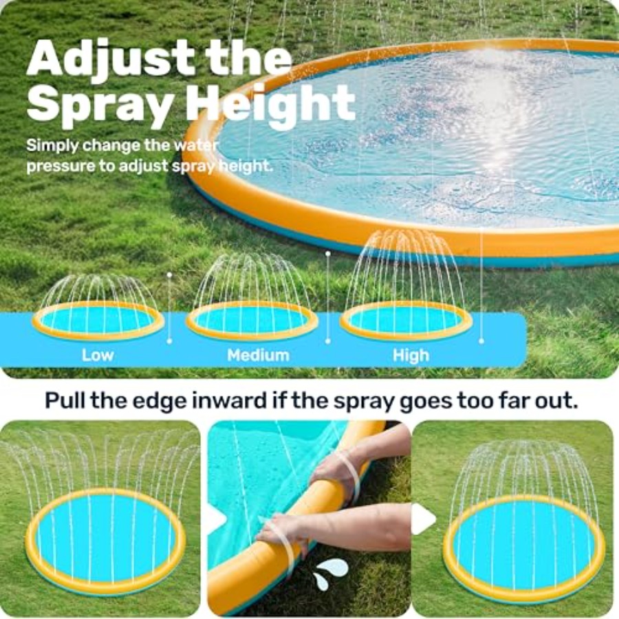 Buiten speelmat voor peuters,  - Sprinkler Splash Pad recensie en prijs