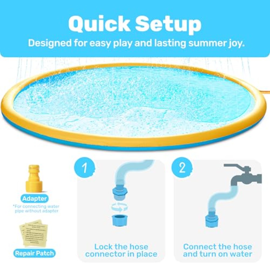 Buiten speelmat voor peuters,  - Sprinkler Splash Pad recensie en prijs