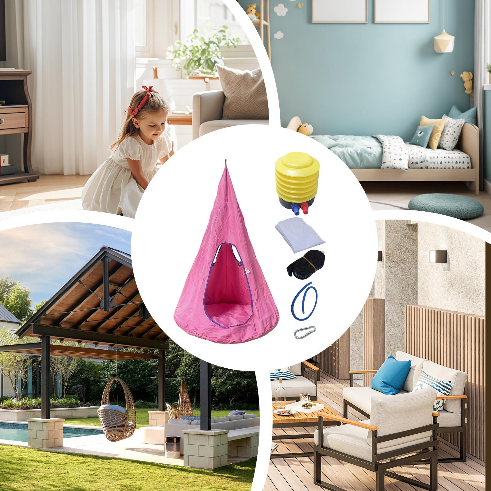 Pod-schommelzitje voor kindere - Kids Outdoor Nest Swing recensie en prijs