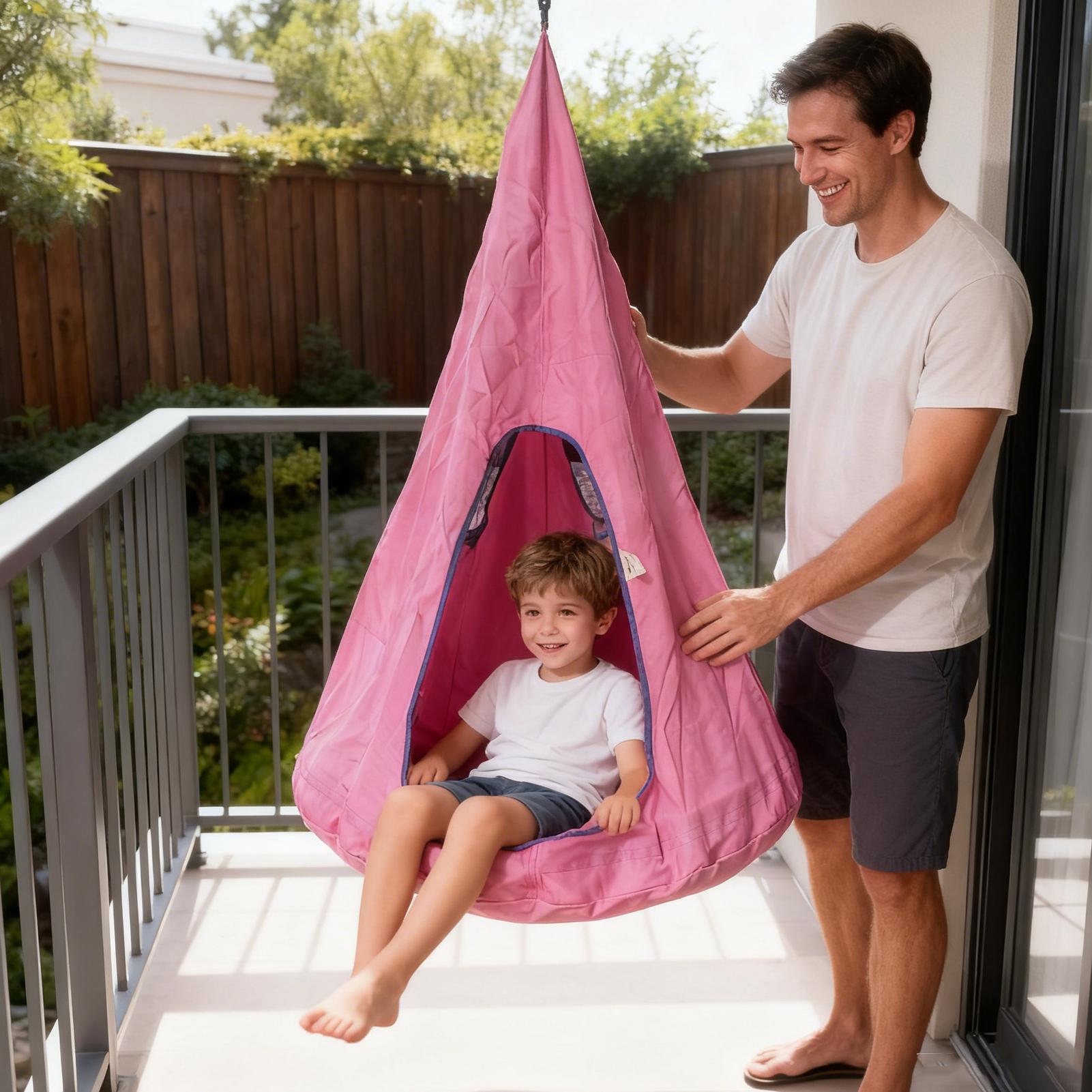 Pod-schommelzitje voor kindere - Kids Outdoor Nest Swing recensie en prijs