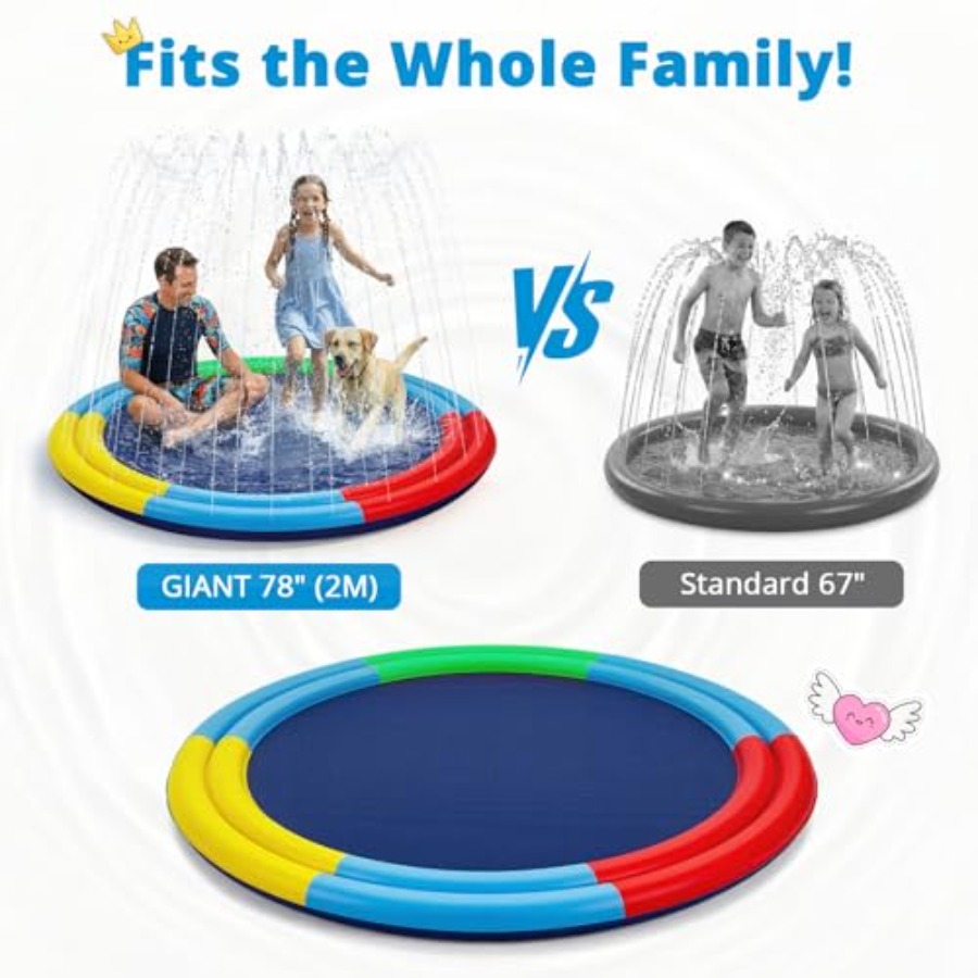 Splash Pad voor en voor honden - Sprinkler Splash Pad recensie en prijs