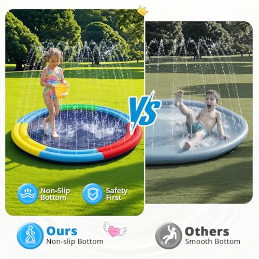 Splash Pad voor en voor honden - Sprinkler Splash Pad recensie en prijs