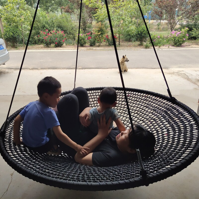 Grote ronde schijfschommel bui - Kids Outdoor Nest Swing recensie en prijs