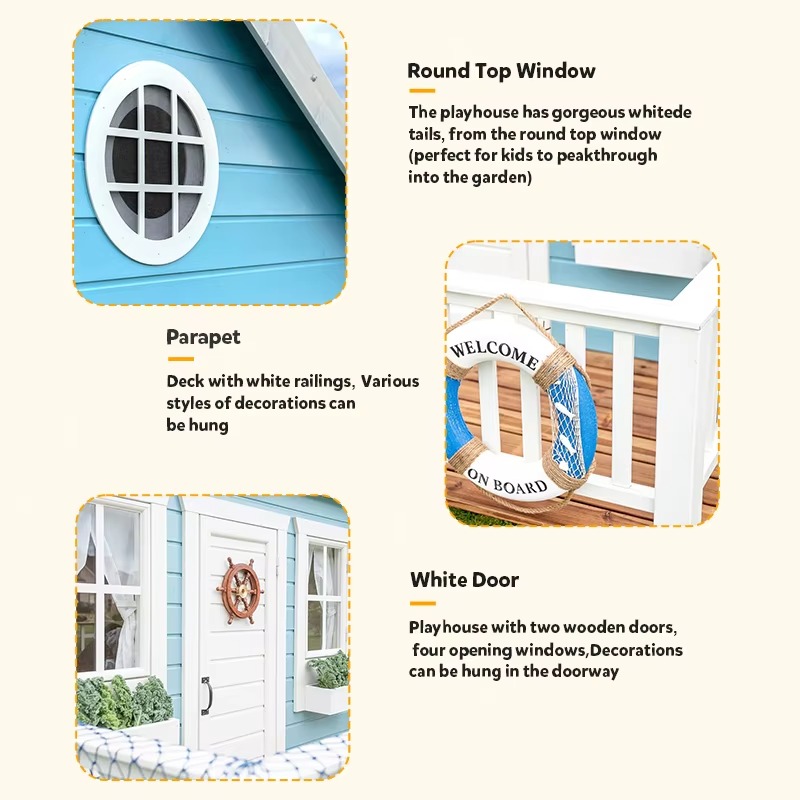 Buitenhuisje voor kinderen, ho - Kids Outdoor Playhouse recensie en prijs